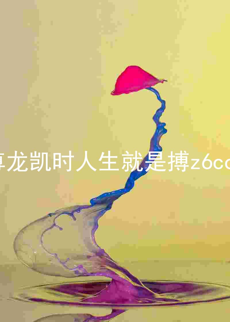 尊龙凯时人生就是搏z6com